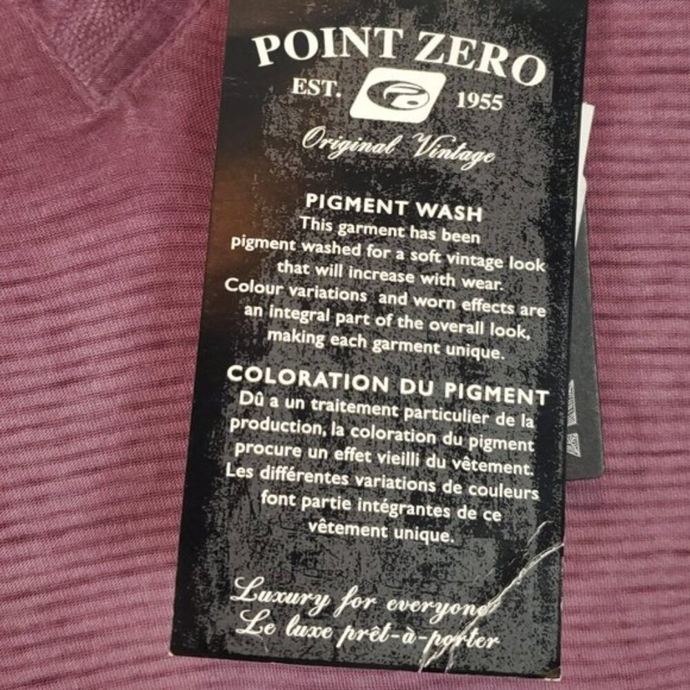 POINT ZERO Men's Long Sleeve Top Size S NWT - Picture 6 of 7